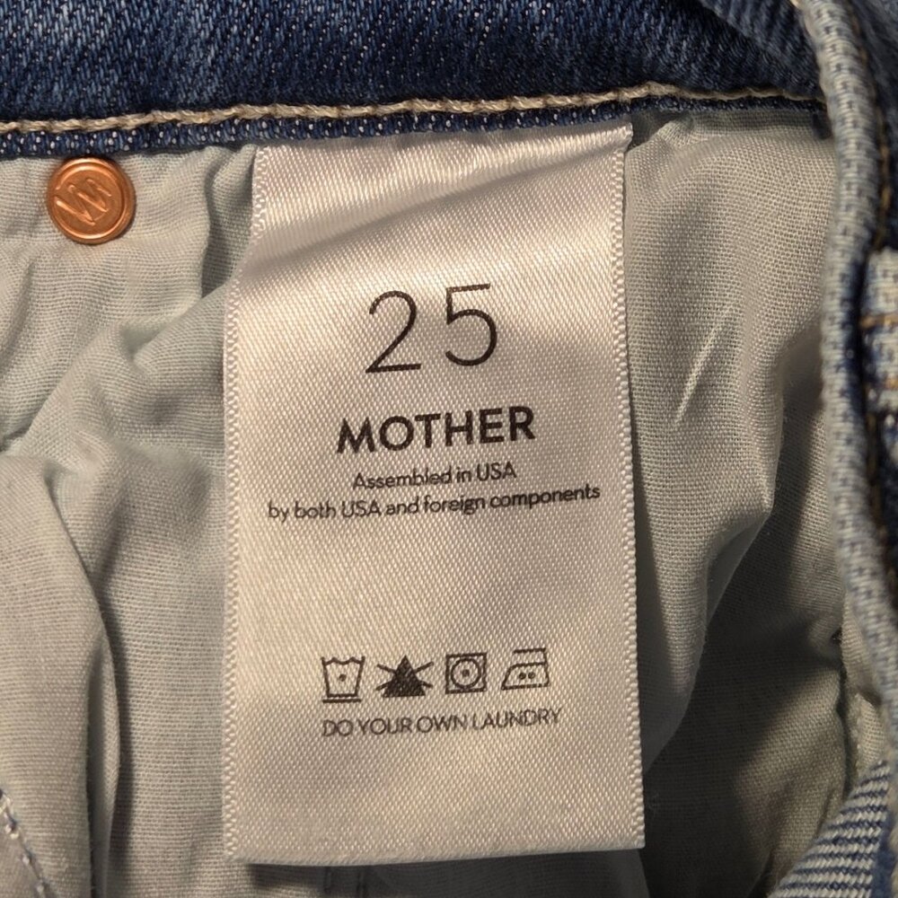 MOTHER Jeans Mid Rise Rambler Out Of the Blue. - Picture 5 of 6